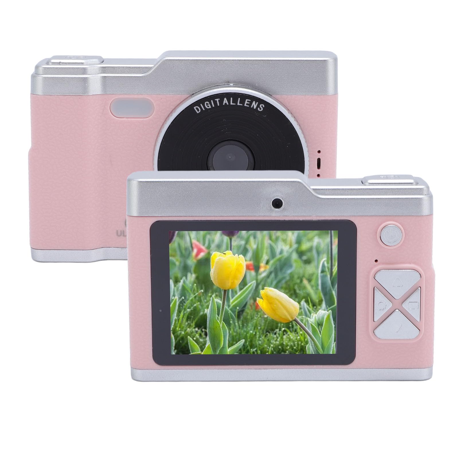 LICAEVEY New Upgrade Digital Camera, HD 1080P Camera, 48MP 8X Zoom Front Rear Dual Lens Multiple Filters Anti Shake Portable Compact Students Camera for Daily Travel (Cherry)-image-45