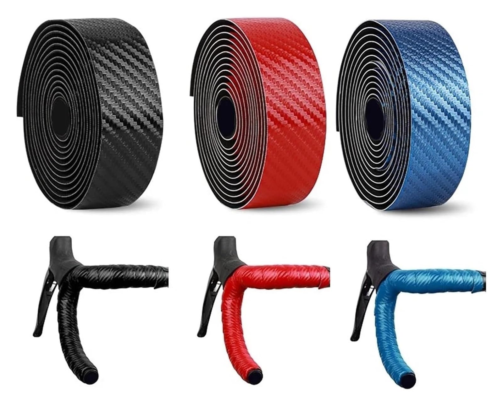 Lenkerband, Fahrrad-Lenkerband, 2 m, Rennrad-Bänder, Fahrrad-Lenkerband, rutschfest, Rennrad-Griffe, Riemen, Speed-Rennrad-Lenker-Gürtelwickel, Fahrradteil(Black)