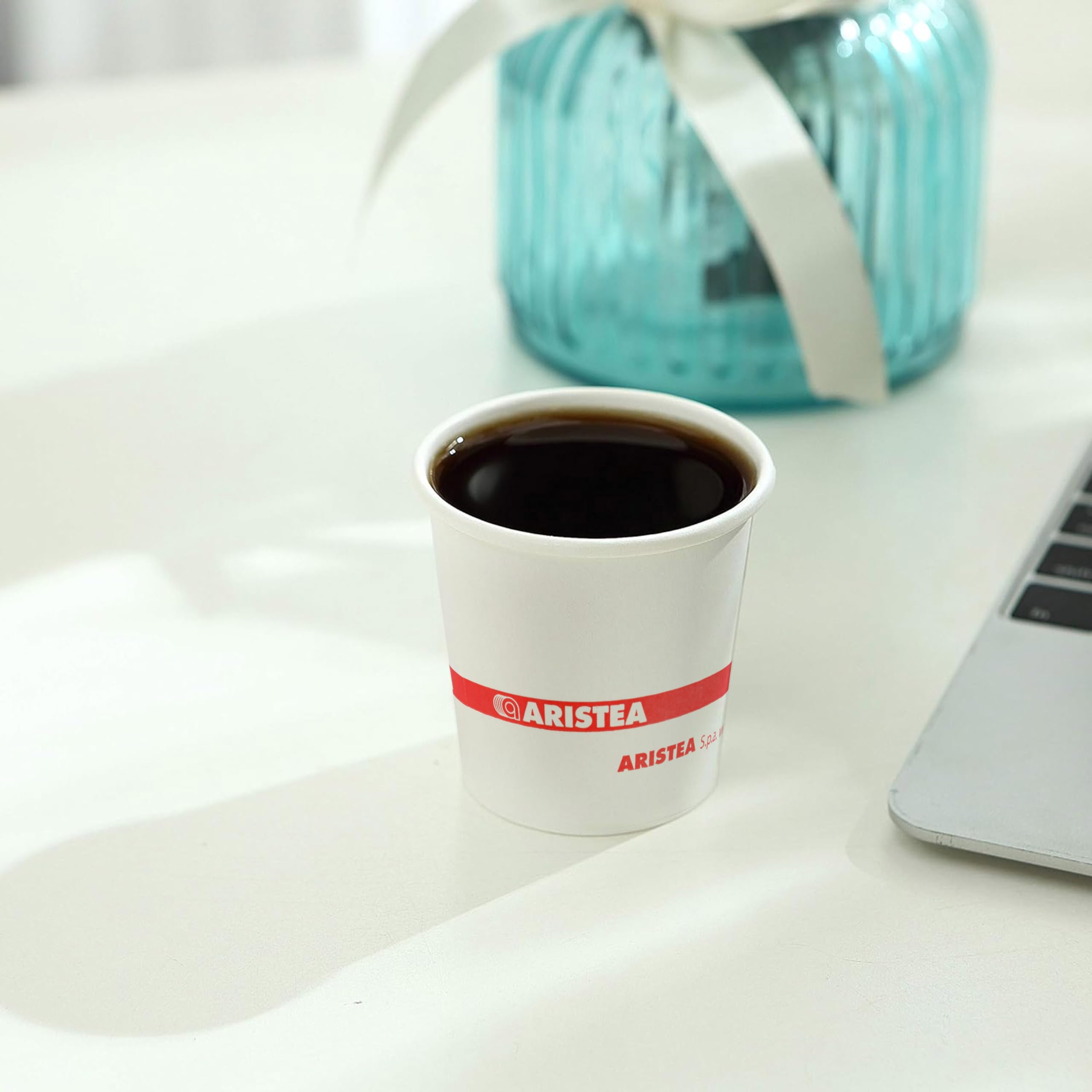 Bicchierini da Caffè, Tè o Acqua, 3600 Pezzi, Usa e Getta Biodegradabili 120 ml, Tazzine per Bevande Monouso Compostabili Ecologiche in Carta, Resistenti, Ideali per Bar e Uffici, Made In Italy