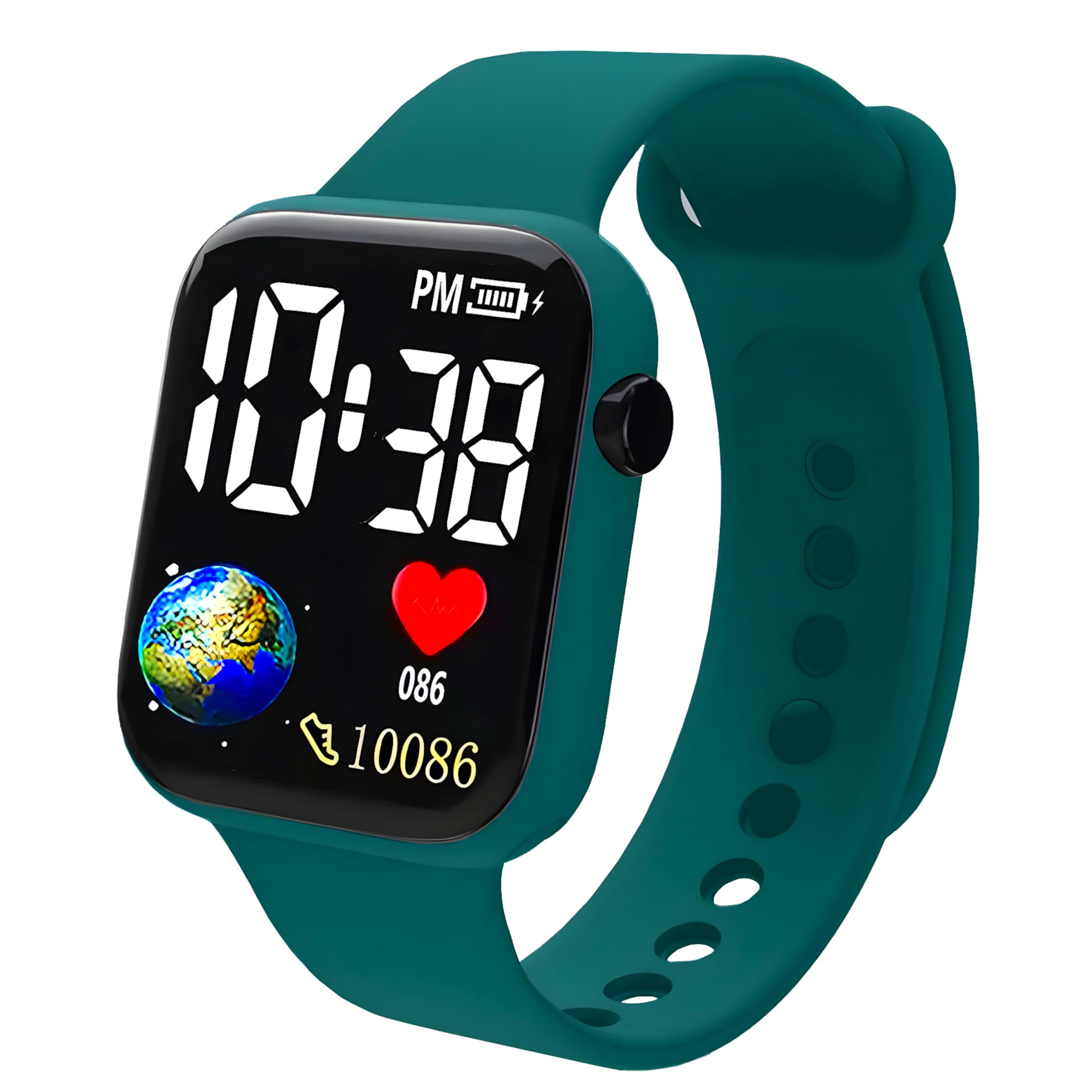 Market Heaven Digital Watch for Kids, LED Time Display, Silicone, Not Smart Watch, for Boys and Girls (Grey) (B0D5VJ2NGP) Amazon Price History, Amazon Price Tracker