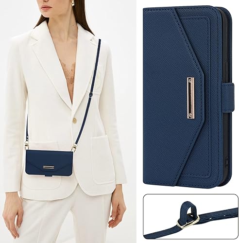 Miniatura 4 de Jaorty Funda cruzada para iPhone XsiPhone X con correa de cordón ajustable, soporte para tarjeta de crédito de 5.8 pulgadas, bolso de piel