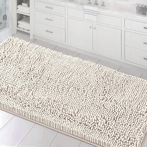 Miniatura 22 de H.VERSAILTEX Alfombras de Baño Tapete de Baño Alfombras de Baño Tapetes de Baño para Baño Antideslizante Extra Grueso Rebotante Suave Chenille