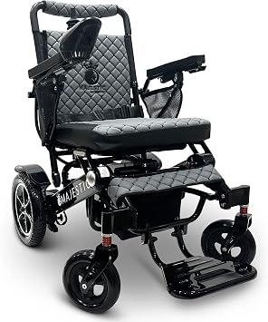 Electric Wheelchairs for Adults, 350 lbs Capacity, Up to 13 Miles Range, Lightweight Wheelchair for Seniors,Remote Controlled Wheel Chair, All Terrain, Airline and Cruise Approved, IQ-7000 by Majestic