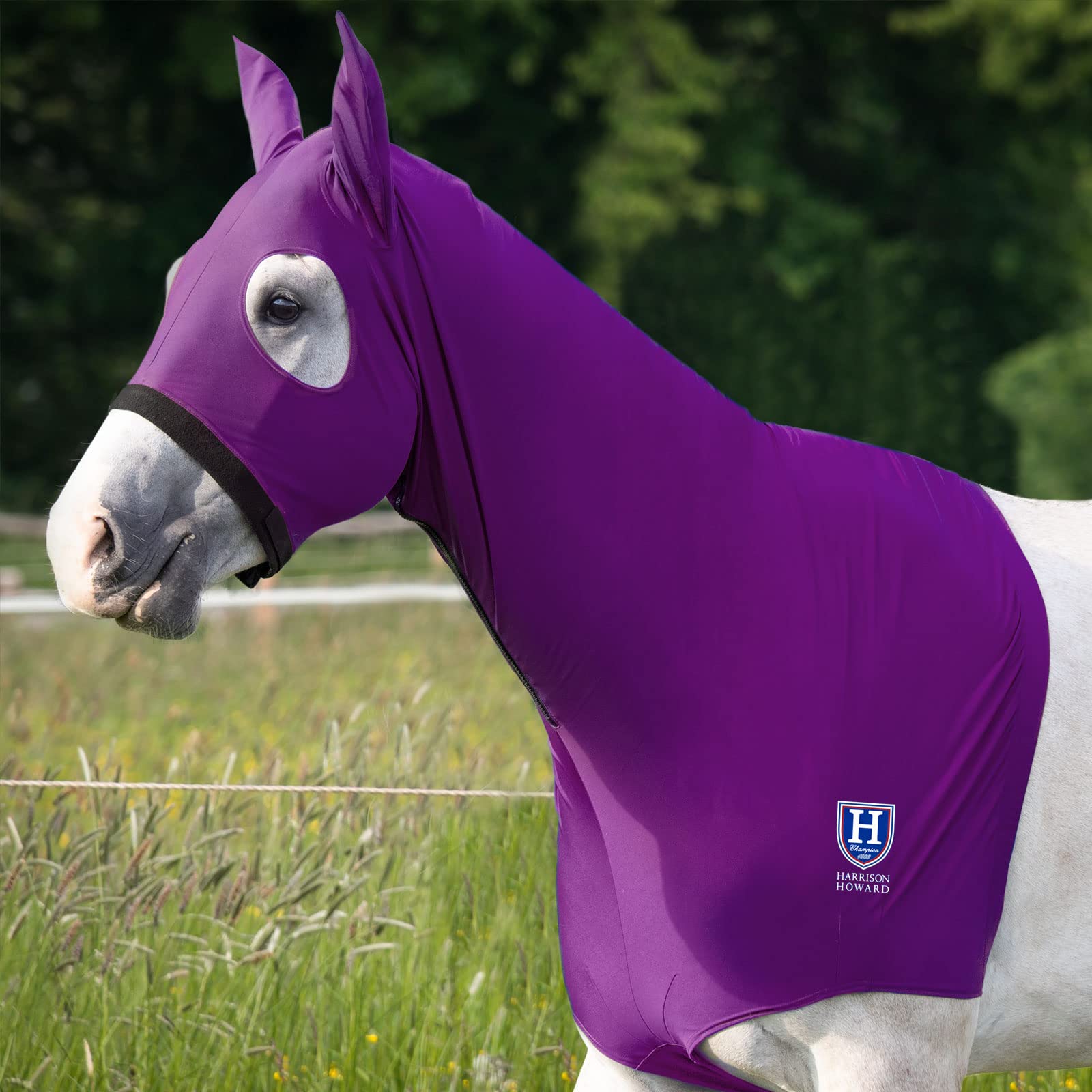 Harrison Howard Horse Slinky Hood with Zipper, Stretchy Sleazy Hood