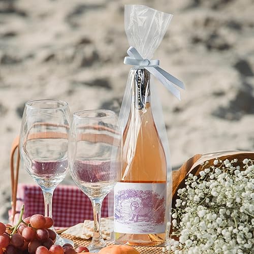 Vista 14 de Morepack Bolsas de celofán extra grandes para cestas de regalo de 50 x 60 pulgadas, bolsas de celofán transparente grandes, 10