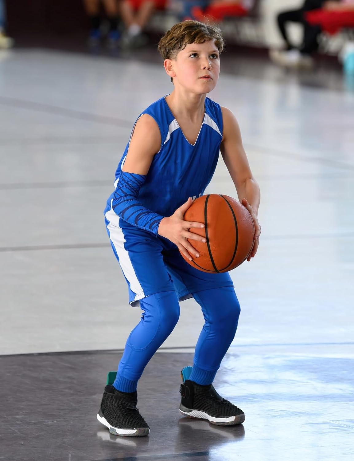 Boys Compression Leggings Quick Dry Youth Basketball Pants Sports Tights Football Base Layer for Kids - Image 2