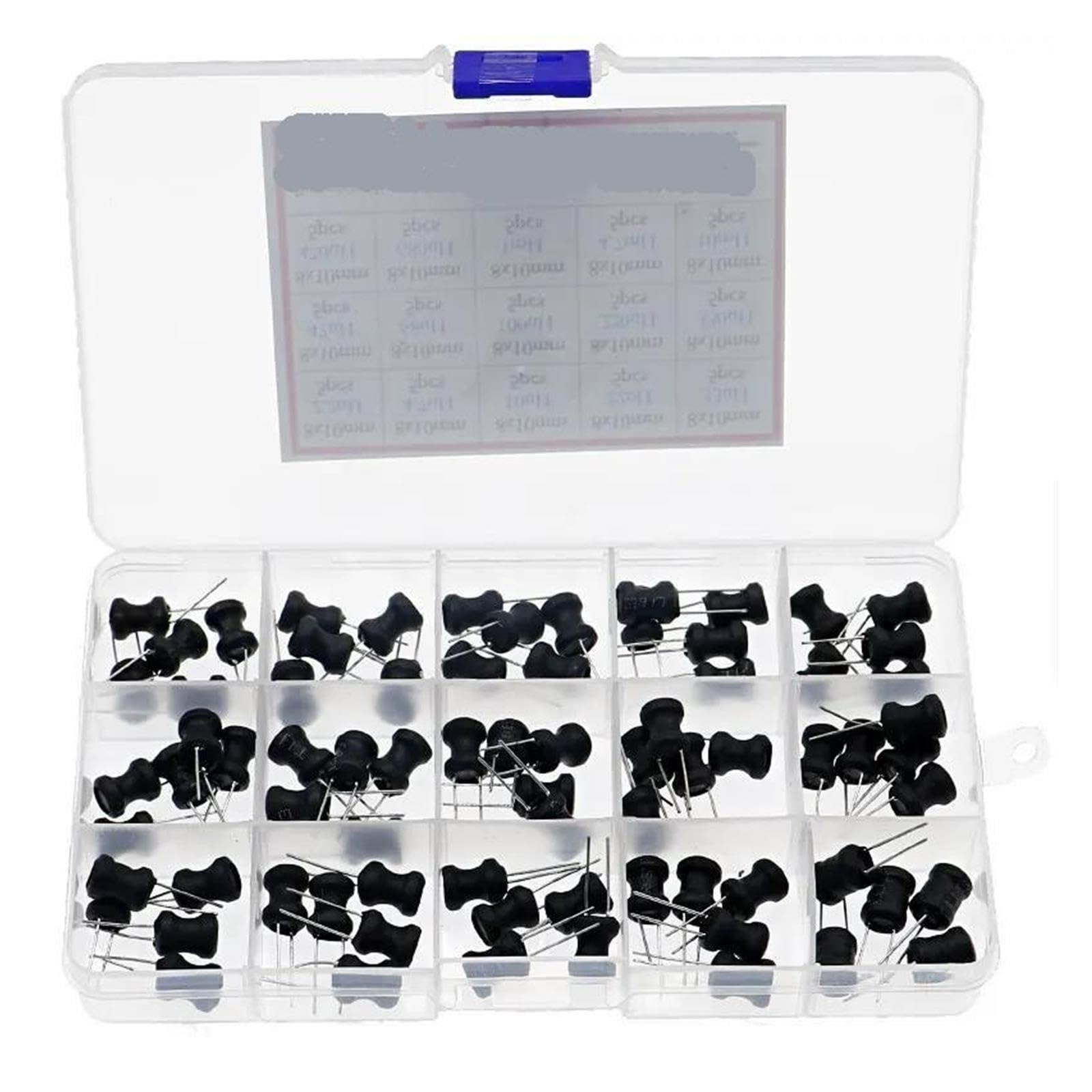 Kit induttore di potenza cilindrico 75 pz/scatola 8 x 10mm 2.2uh 4.7uh 10uh