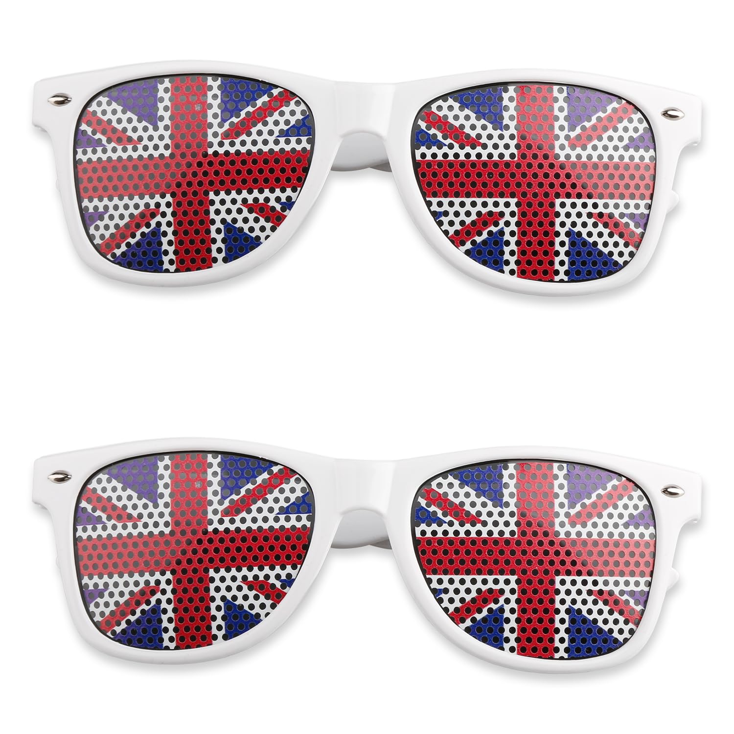 Thyonta 2 PCS Union Jack Glasses