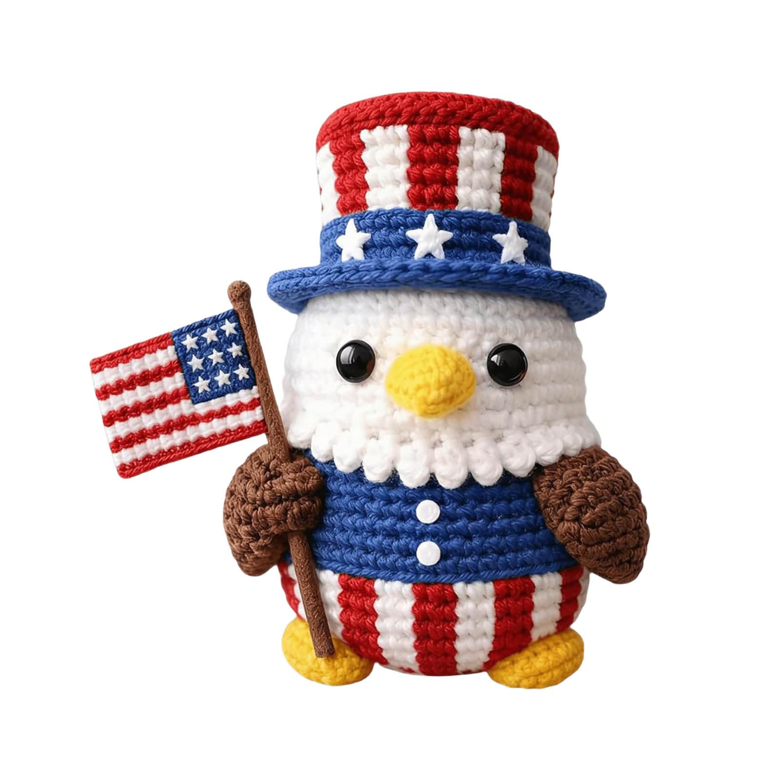 2026 Exclusive Patriotic Collectible Soft Independence Day 250 USA Anniversary - Elegant for or Office (Red, 10 cm)