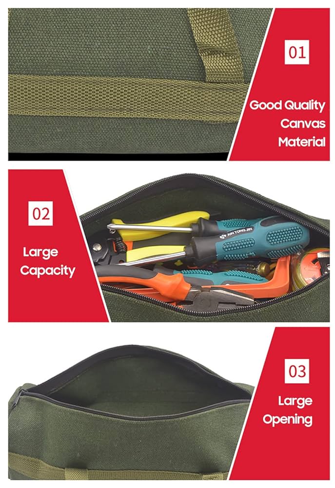 グッドグリーフ CANVAS SHOPPERSBAG&MEDICINE CASE Amazon.com: Multifunction Canvas Bag with Zipper Wide Mouth