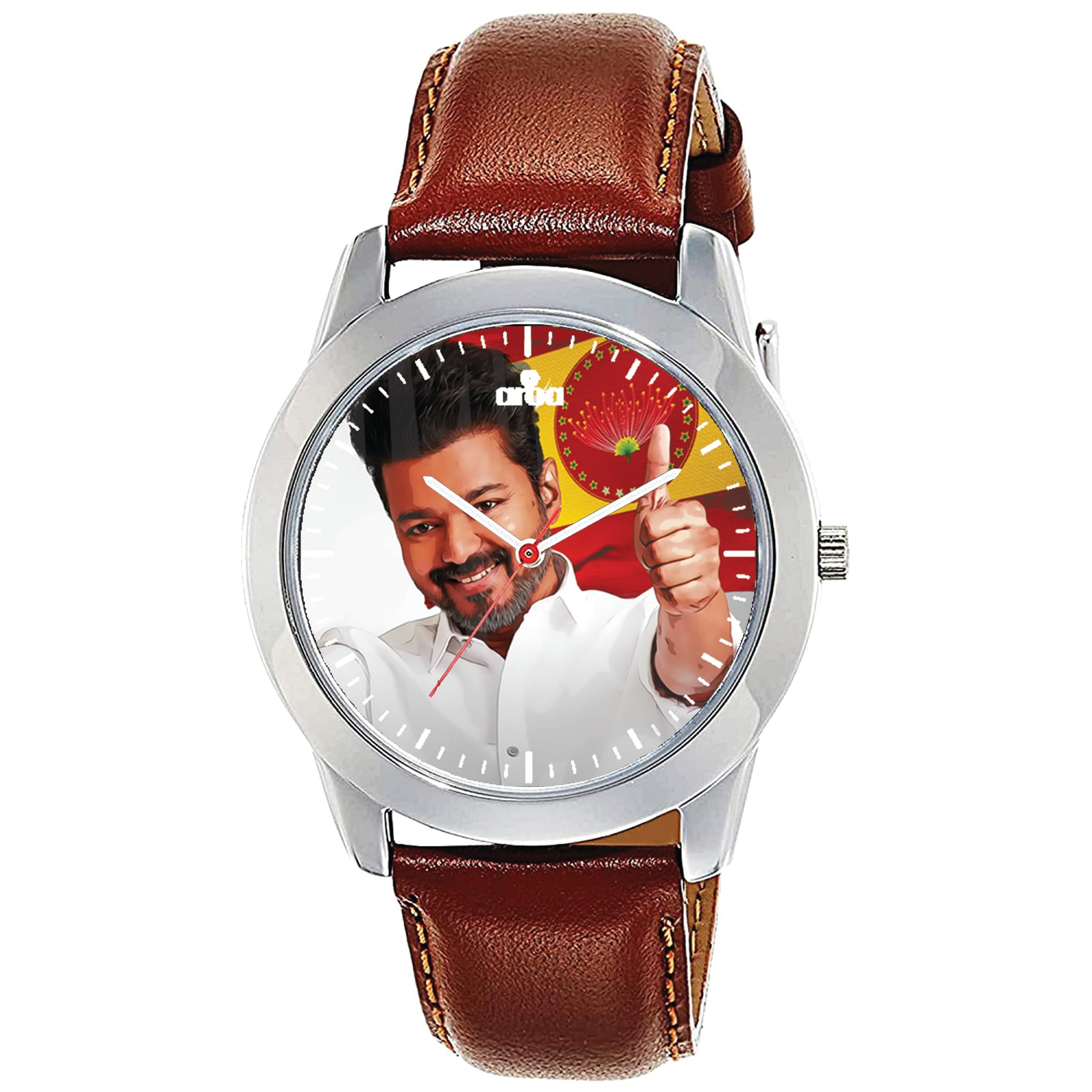 AROA Watch for Thalapathy Vijay’s Tamizhaga Vetri Kazhagam Model : 1392 Steel Metal Type Analog Brown Strap Red Dial Watch for Boys (B0DFTSHVRD) Amazon Price History, Amazon Price Tracker