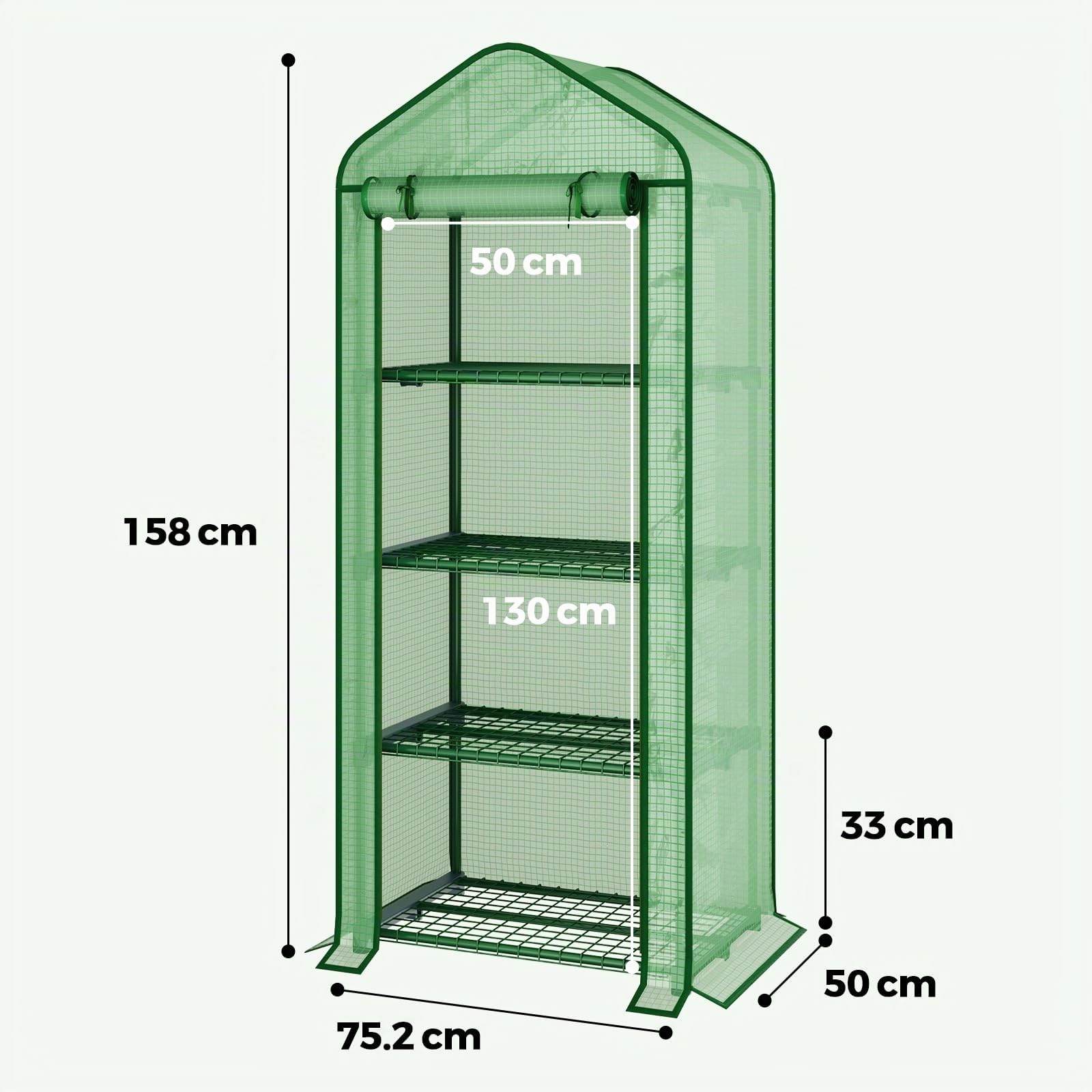 Bamworld Gewächshaus Klein Mini Gewächshaus Foliengewächshaus 4 Etagen Tomatengewächshaus Gewächshaus Balkon Für Gemüse Blumen Pflanzen Sämlinge Anzucht Im Garten Terrasse