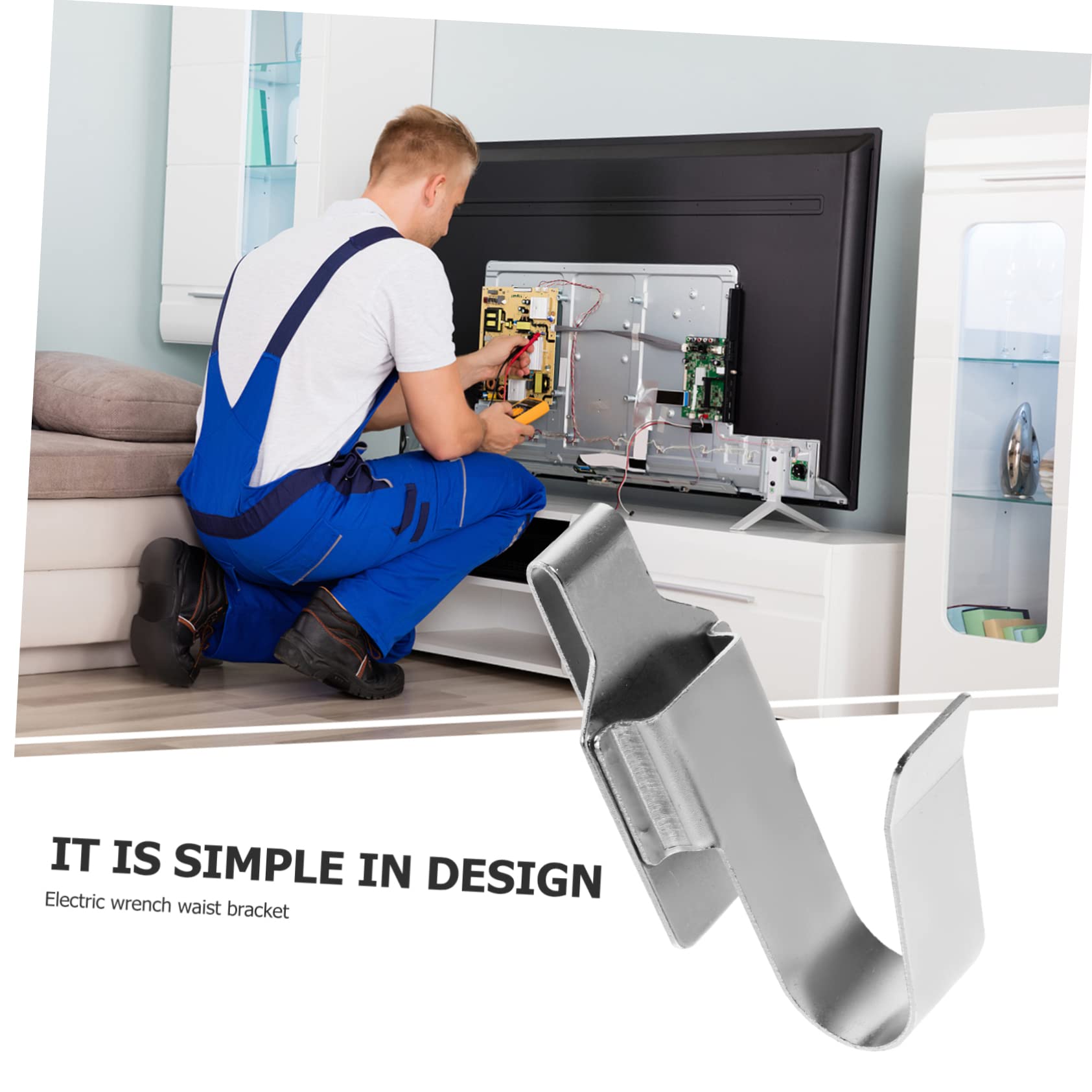 Mipcase 4 Pezzi Gancio per Cintura per Trapano Elettrico Clip per Utensili Facile da Installare e Compatibile con Trapani e Utensili da Giardino