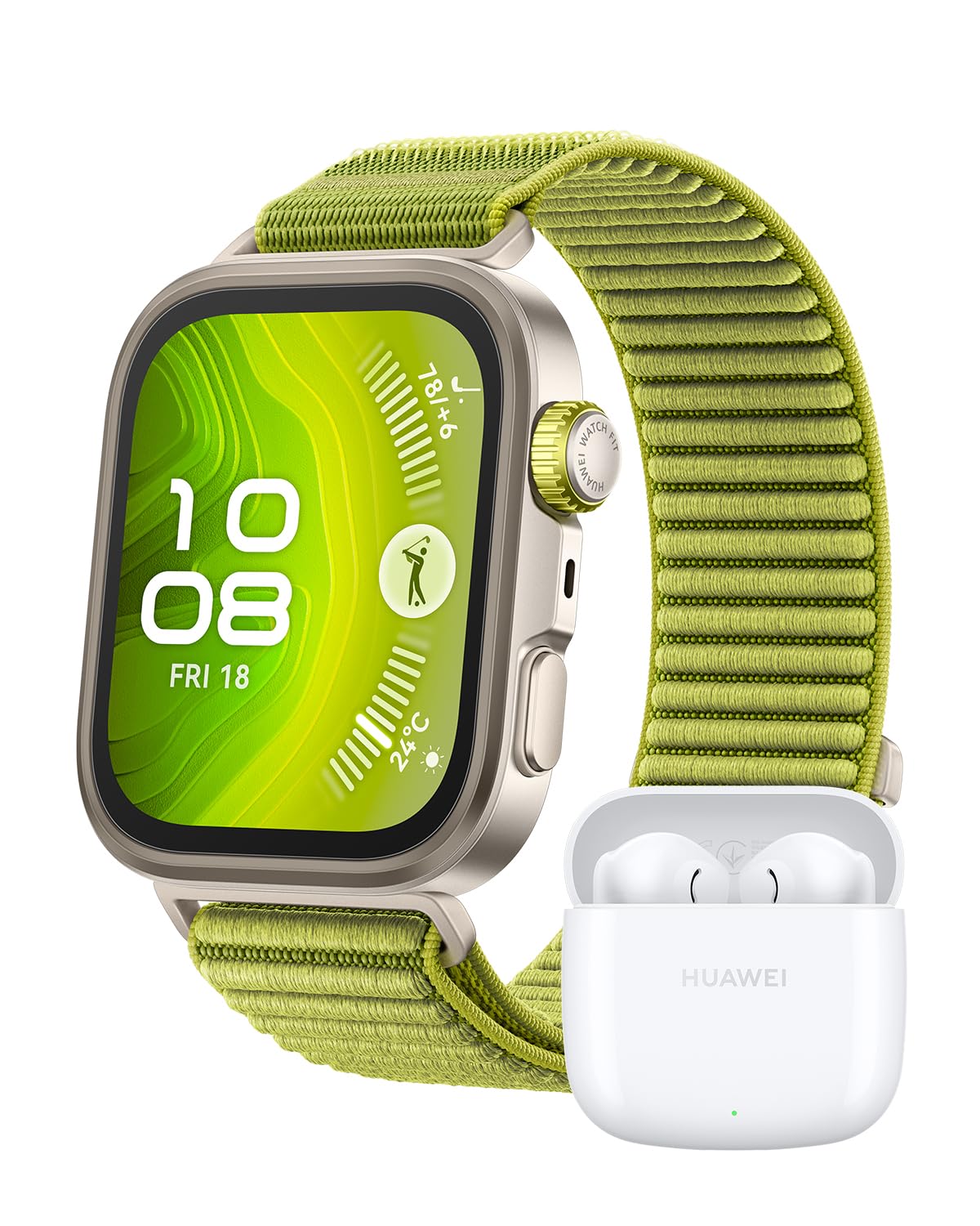 Amazon.co.jp: 【FreeBudsセット】WATCH FIT 4 Pro Green : 家電＆カメラ