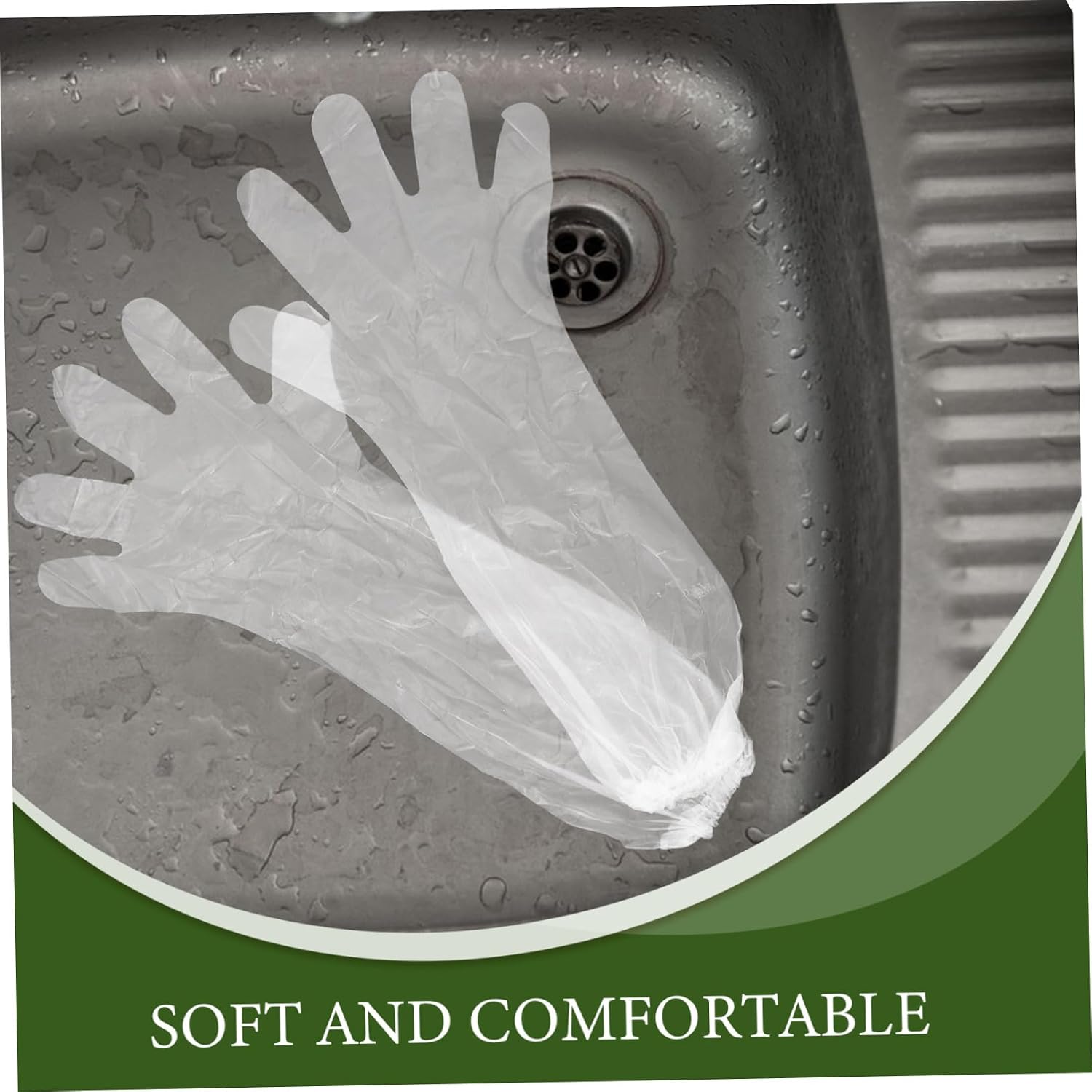 Mikinona 100pcs Waterproof Long Sleeve Protective Gloves Elbow Length Dishwashing Gloves for Cooking, Gardening, Hair Dyeing and Household Cleaning