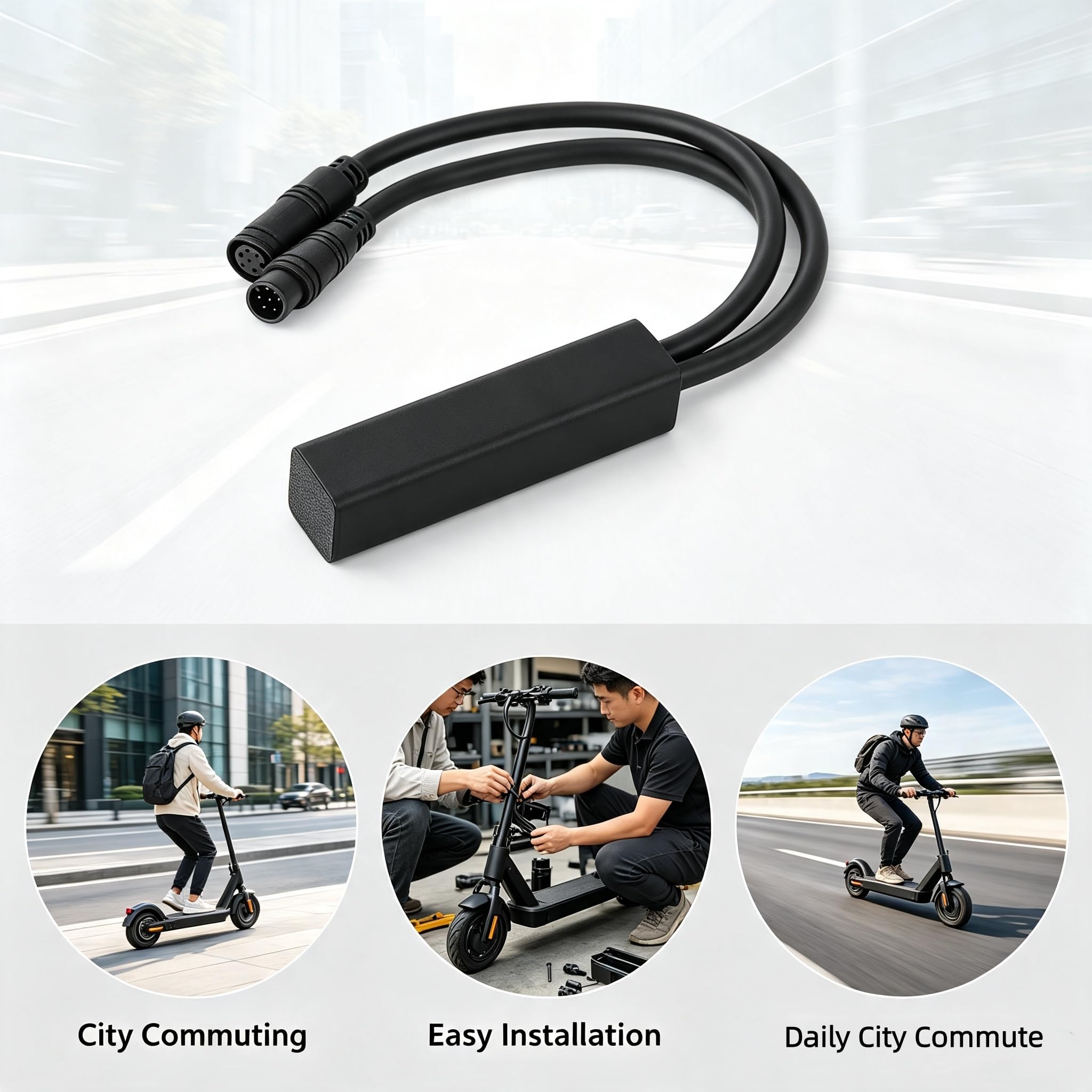 Speed Booster Kabel für Ninebot Max G3 Elektroroller Einstellbarer Controller Speed Tuning Modul bis zu 40Km/h Spielen mit abriebfesten Steckern