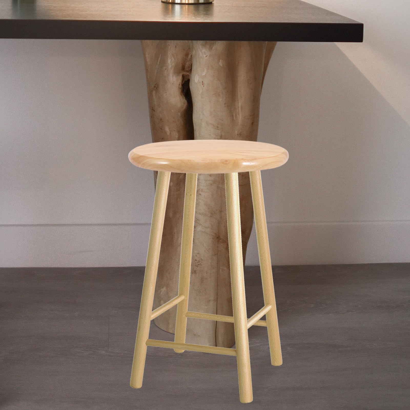 Baluue Asiento De Repuesto Taburete Redondo De Madera 11.61X11.61 Pulgadas Kit De Asiento para Taburetes De Bar Uso En Hogar Oficina Restaurante