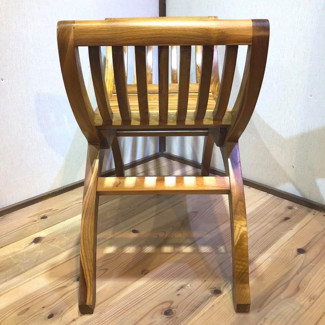 チーク材 スツール 腰掛 木製 椅子 クラブチェア チーク無垢材