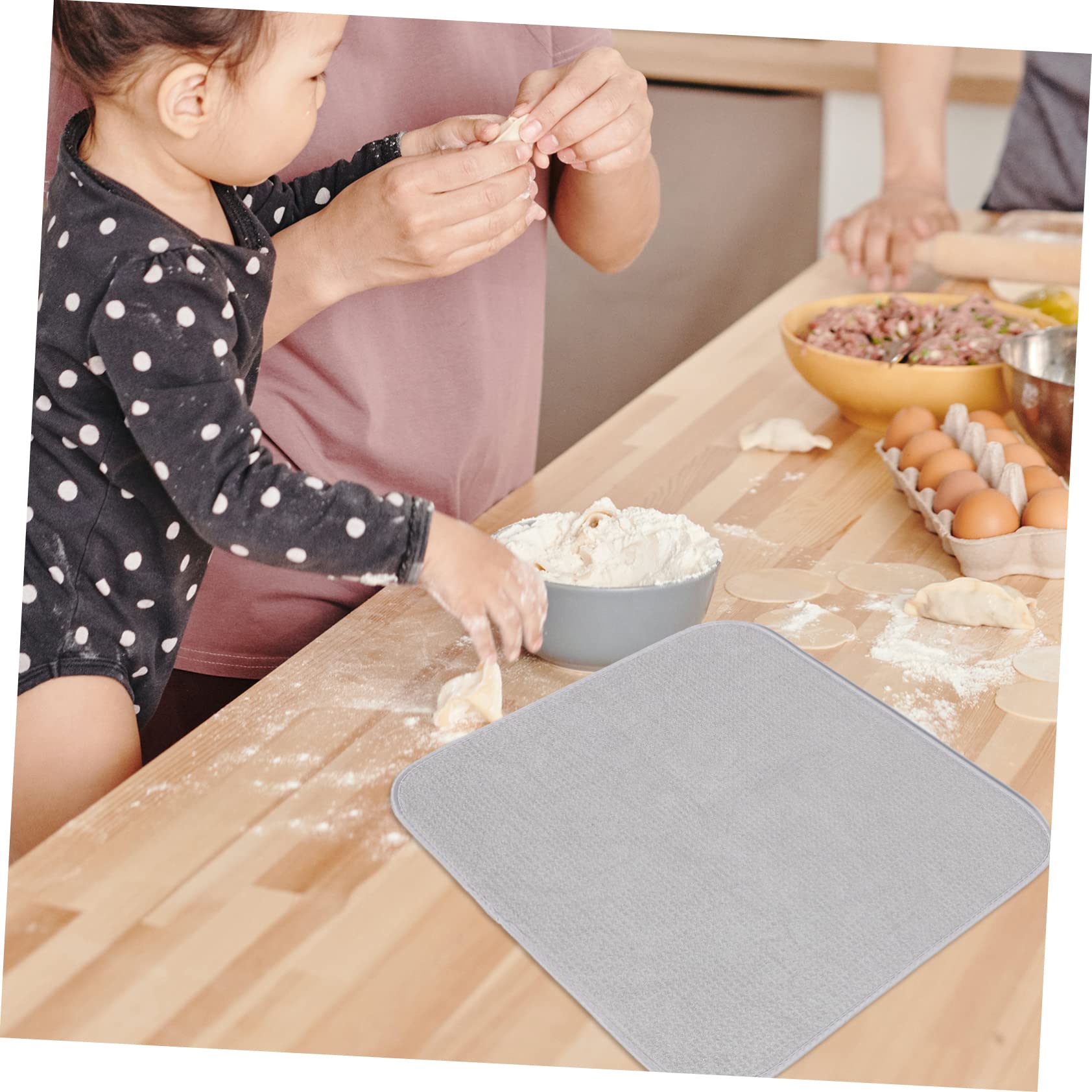 Alfombrilla de Microfibra para Secar Platos de Cocina, 2 Piezas