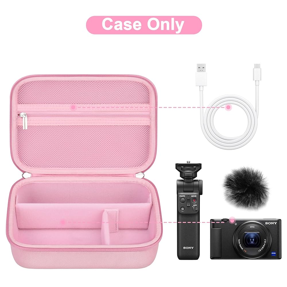 YUU2ケース Amazon.com : Canboc Carrying Case for Sony ZV-1/ ZV-1F/ ZV-1