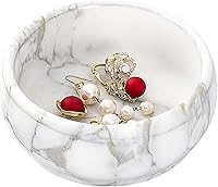 Vista 1 de Plato de joyería de mármol - Soporte para anillos