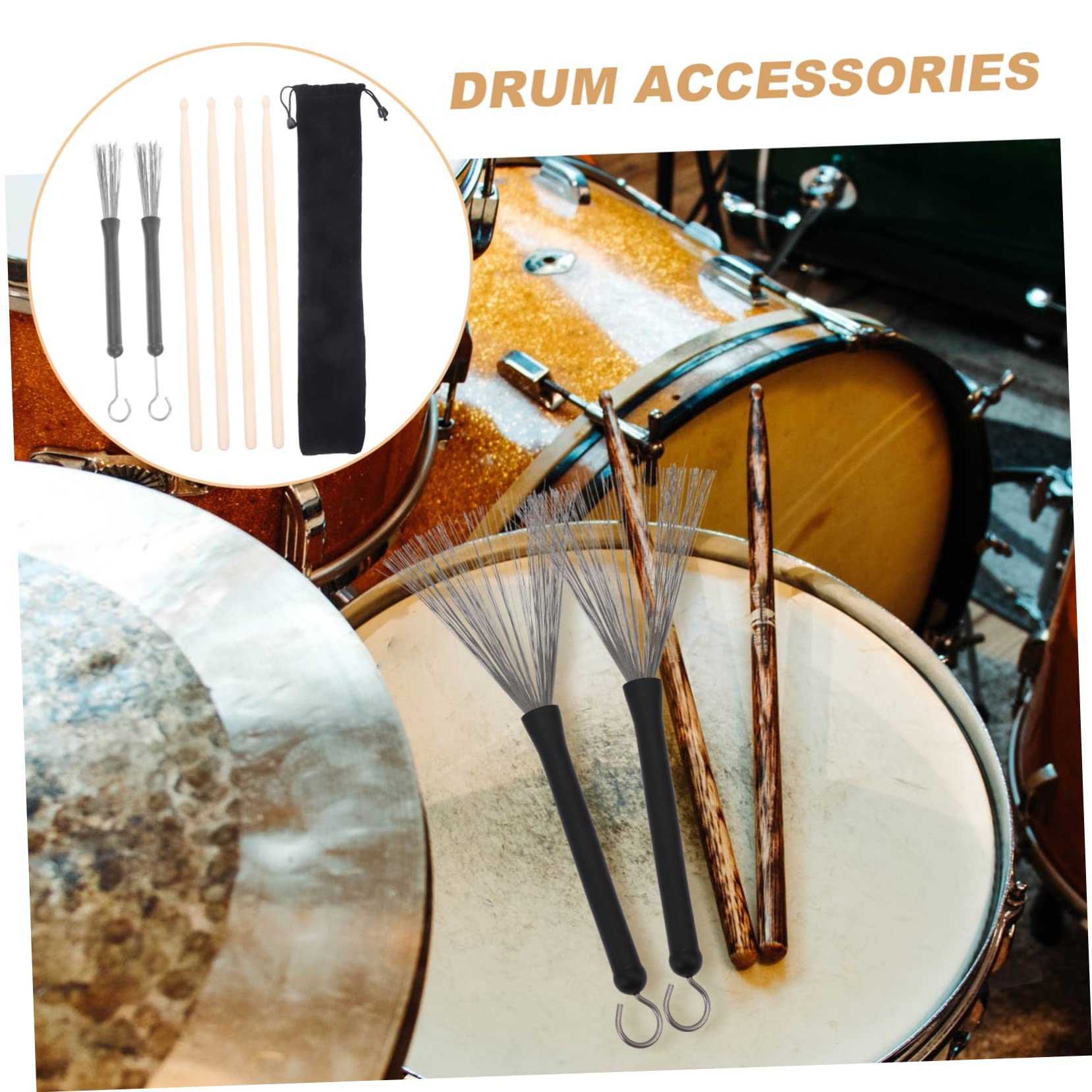 Ibasenice Supporto Per Bacchette Da Batteria | In Ferro | Per Bongos E Strumenti Musicali | Accessorio Pratico - Foto 3