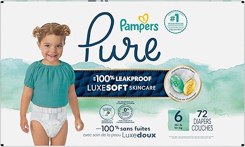 Vista 133 de Pampers Pure Protection - Pañales prémium desechables e hipoalergénicos para bebé, talla 3, 66