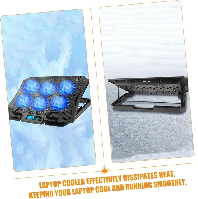 Base refrigerante para laptop 15.6 pulg con ventilador silencioso miniatura 8