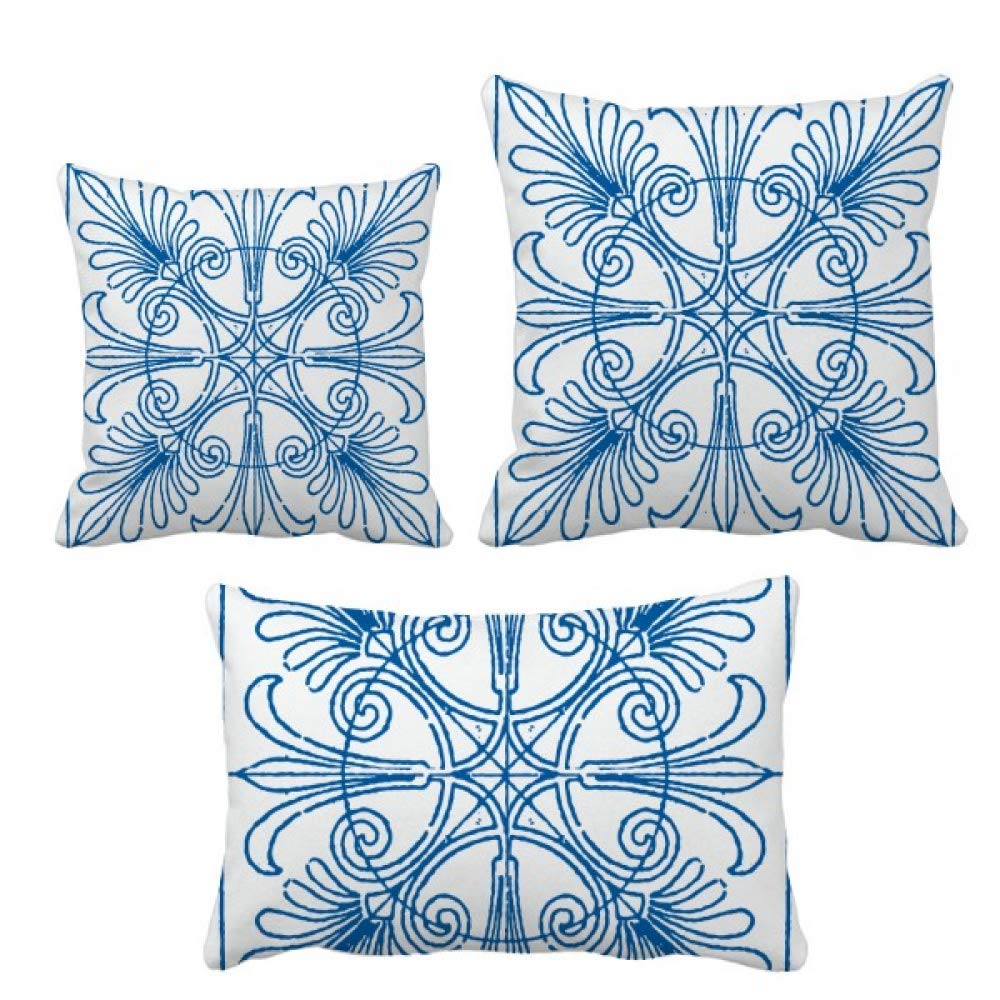 Coussins bleu style Talavera haut de gamme pour intérieur chic