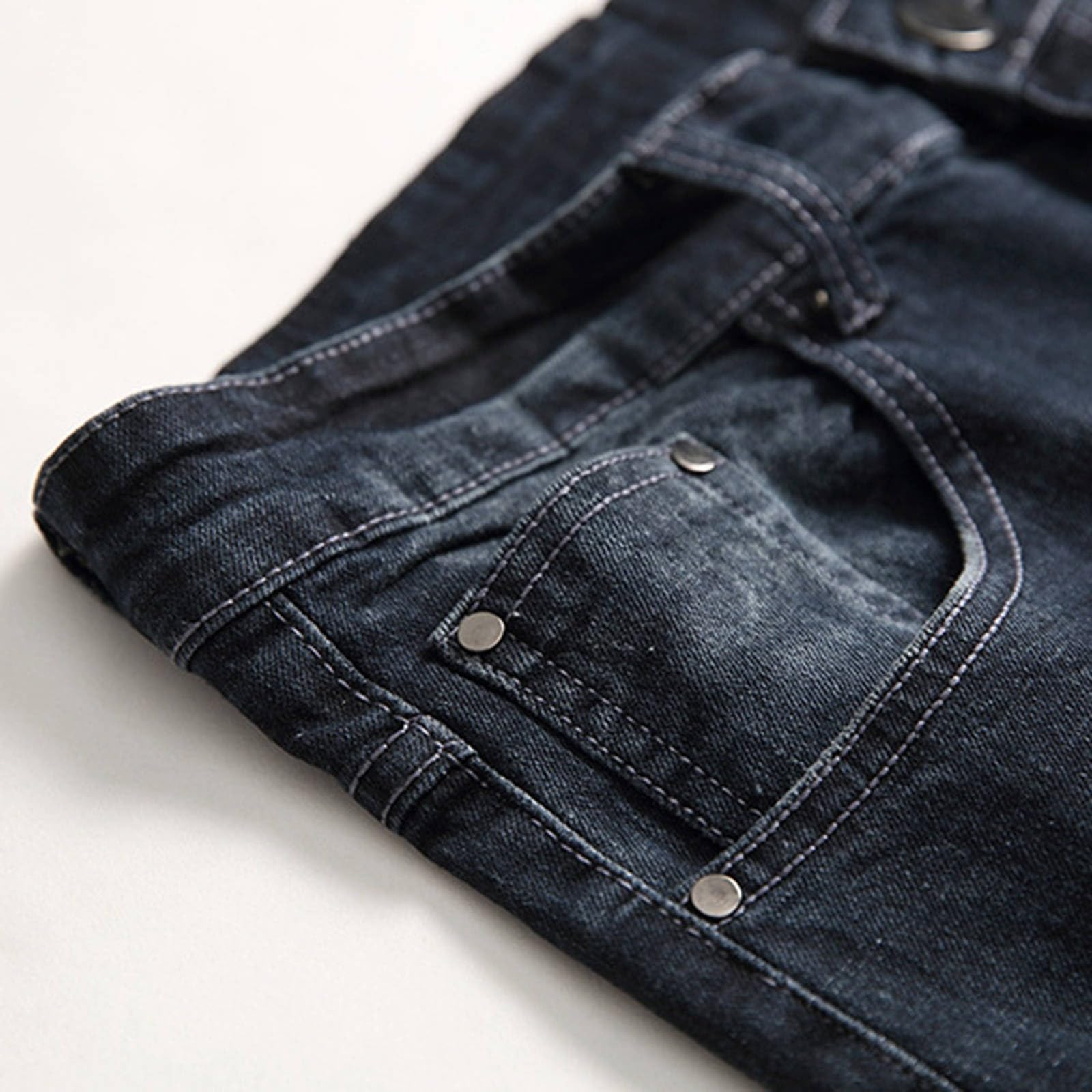 Destroyed - Jeans da uomo, elasticizzati, lunghi, dritti