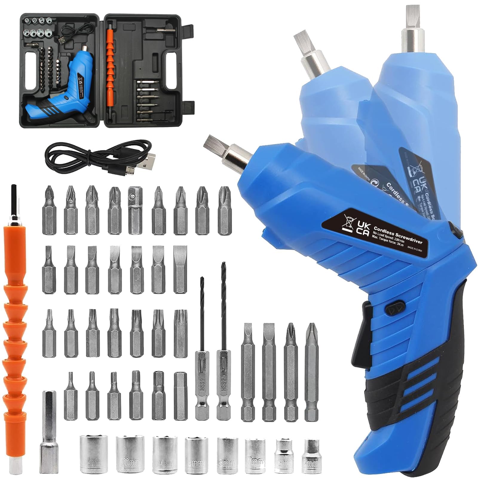 Cordless Electric Screwdriver, 3.6V usb Charging 2-3hours, Small Drills for Moving, Disassembling and Reassembling Cabinets and Beds not Suitable for Construction Sites and Concrete Drilling