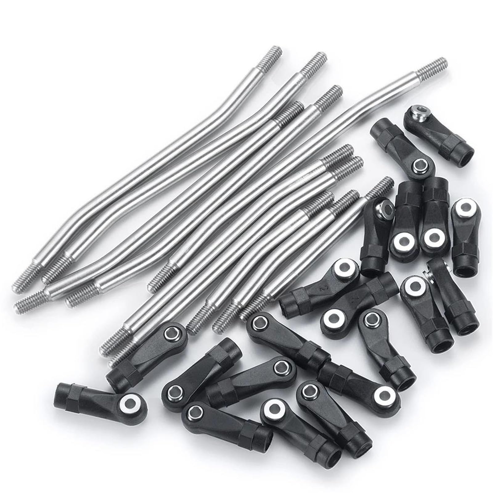 Varilla de Tracción para TRX-4 1/10 Coche Trepador Control Remoto 324mm O 313mm Enlaces De Metal + Enlace Inferior Juego Chasis con Extremo Varilla(324mm)