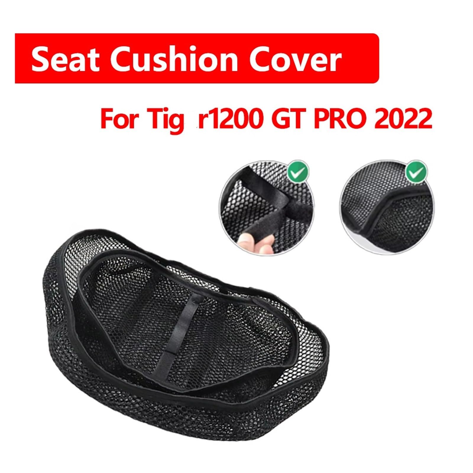 Motociclo Coprisedile Cuscino Accessori Moto 3D Cuscino In Tessuto Di Maglia Protezione Impermeabile Coprisedile Per Tiger1200 Per Tiger 1200 GT PRO 2022