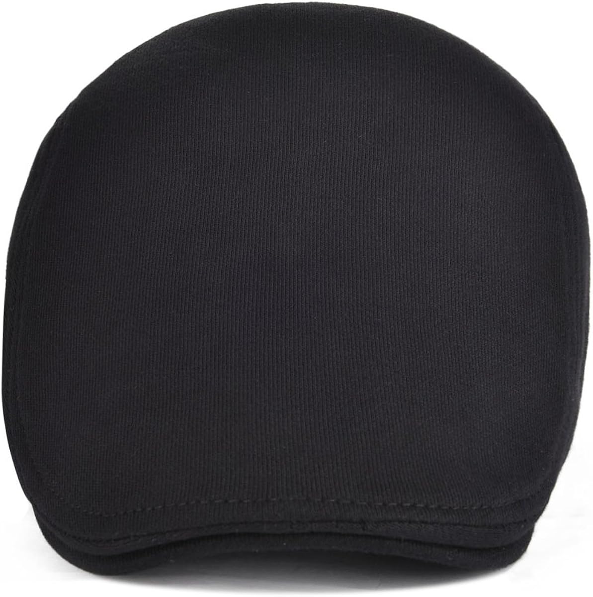 VOBOOM Men's Cotton Flat Ivy Gatsby Newsboy Driving Hat Cap (Style2-Black)