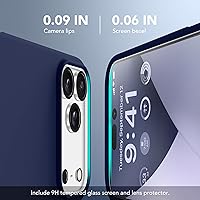 Vista 1257 de GONEZ Funda de silicona para iPhone 15 Pro Max, compatible con Magsafe, protector de cámara + protector de pantalla, forro de microfibra suave Negro