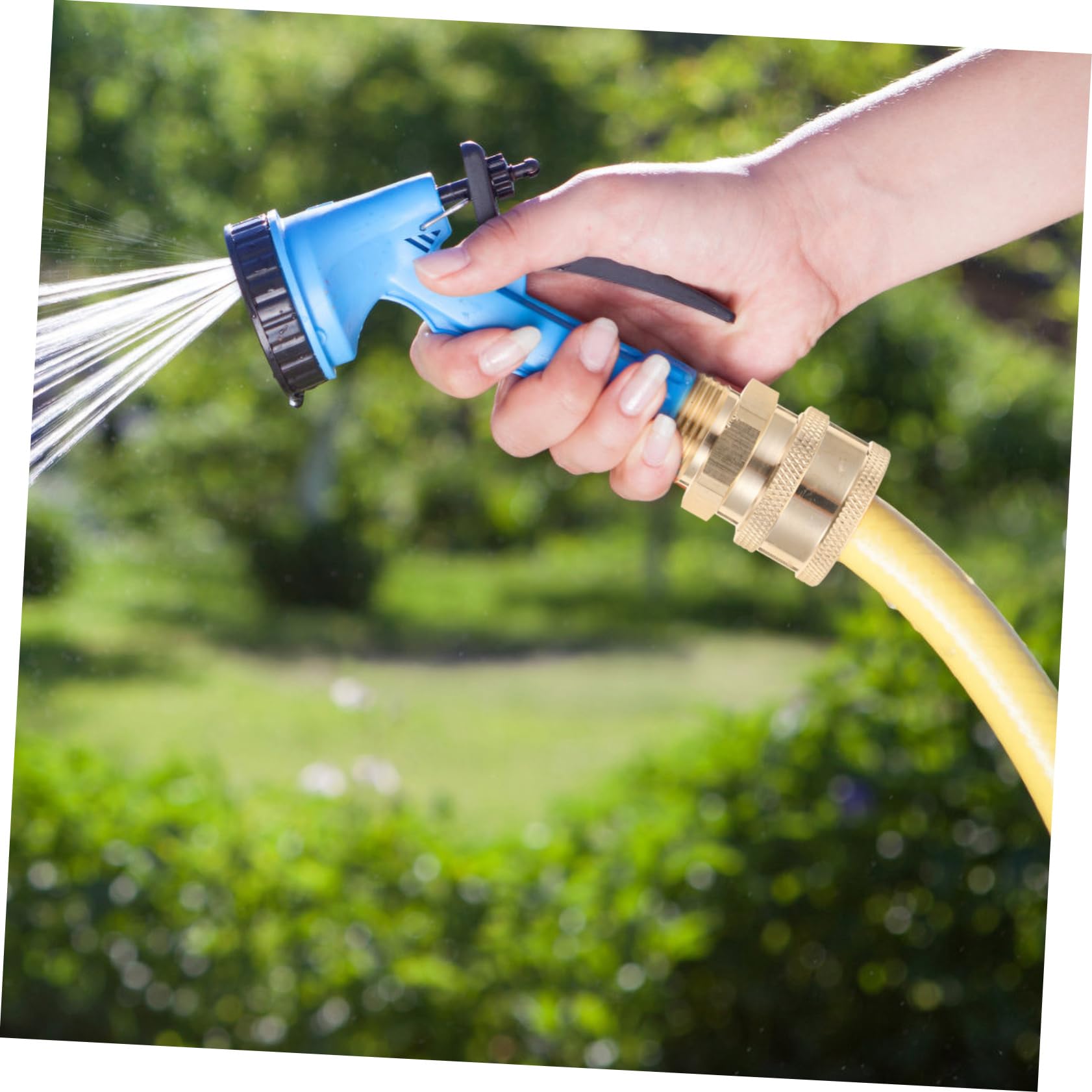 UKCOCO 5 Set Adattatore Collegare adattatori Maschio connettore del Tubo dell'idropulitrice Raccordo rapido per idropulitrice connettore rapido della rondella Ottone d'oro