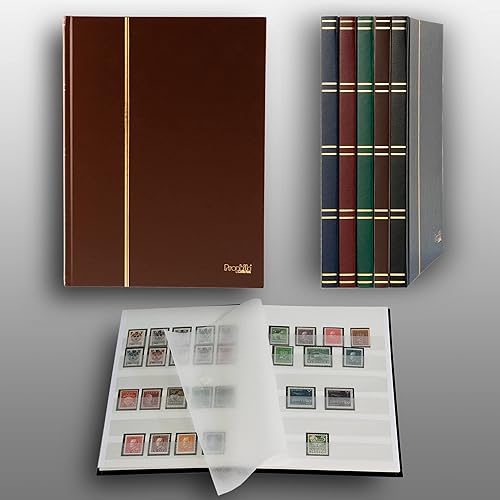 Miniatura 2 de Prophila - Álbum de sellos pequeños (nuevo), 16 lados blancos, tapa marrón