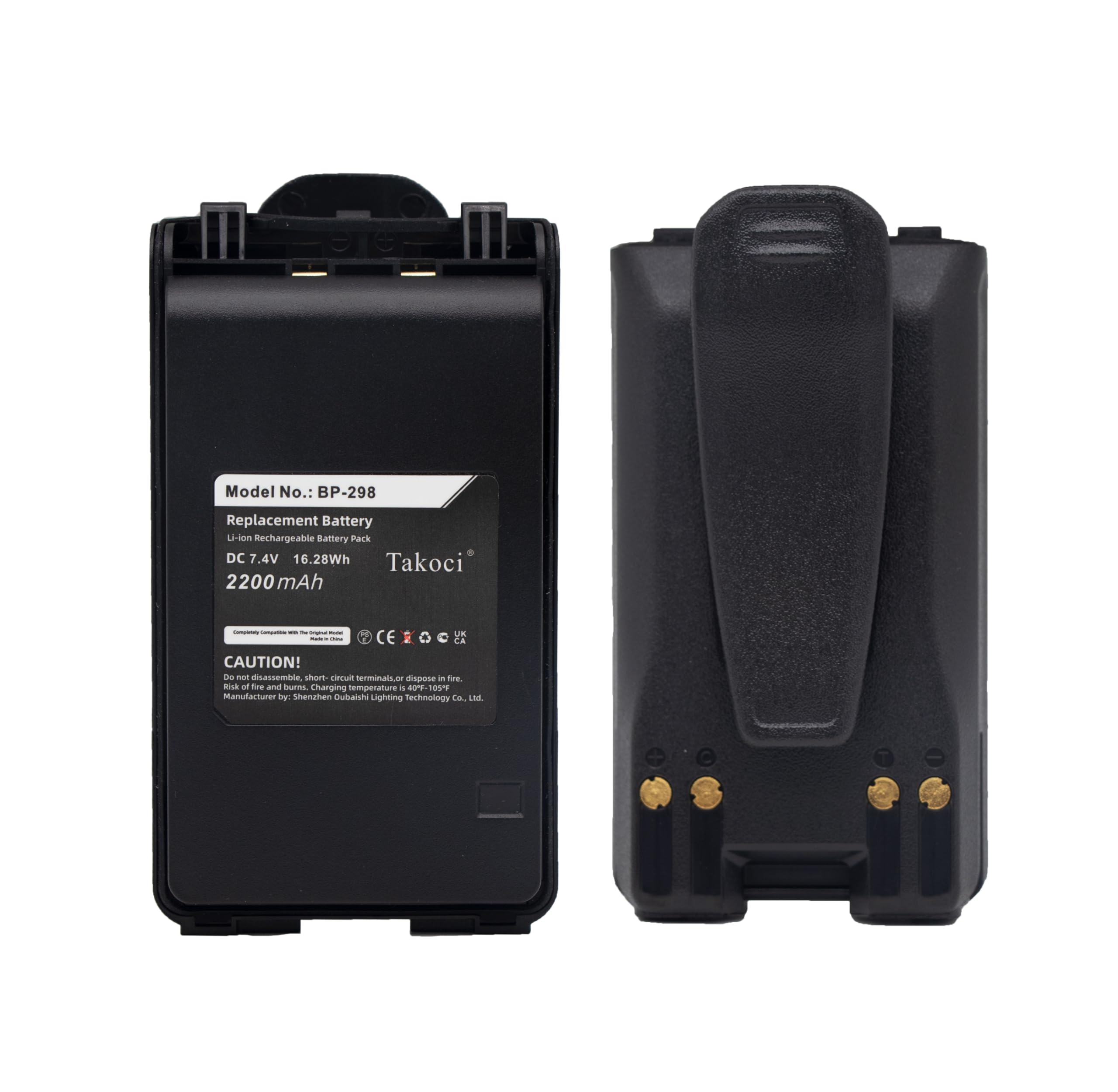 Replacement Battery for Icom IC-F30, IC-T70A, IC-T70E, IC-V80, IC-V86，7.4V/2200mAh