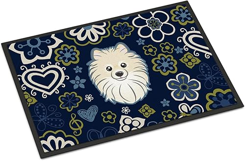 Caroline's Treasures BB5058JMAT - Alfombra pomerana para interiores o exteriores, 24 x 36 pulgadas, 36 pulgadas de largo x 24 pulgadas de ancho,