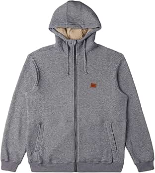 Billabong Hudson Zip Up Hoody - Grey Heather - M at Amazon Men's