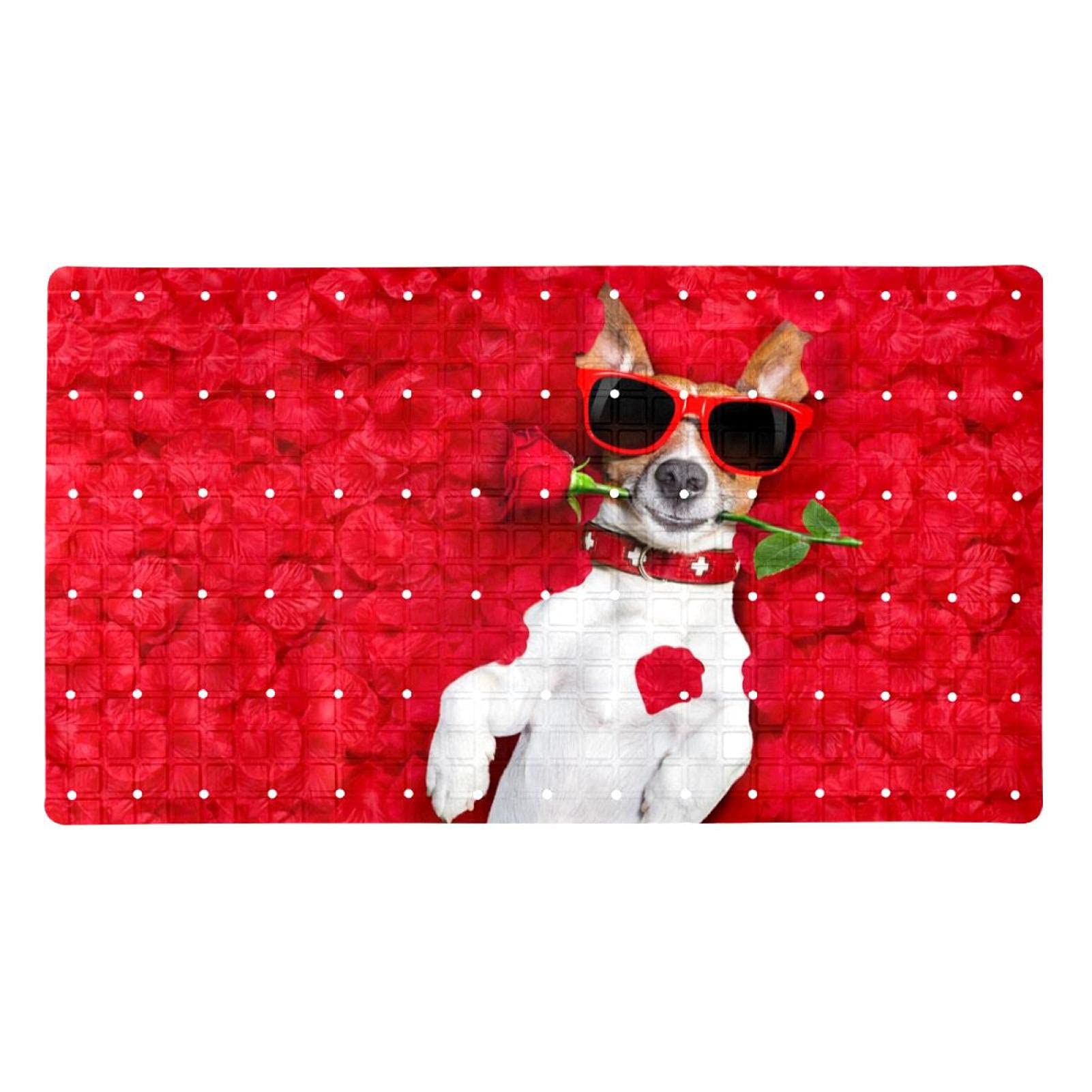 Alfombrilla de baño antideslizante para perro antibacteriana