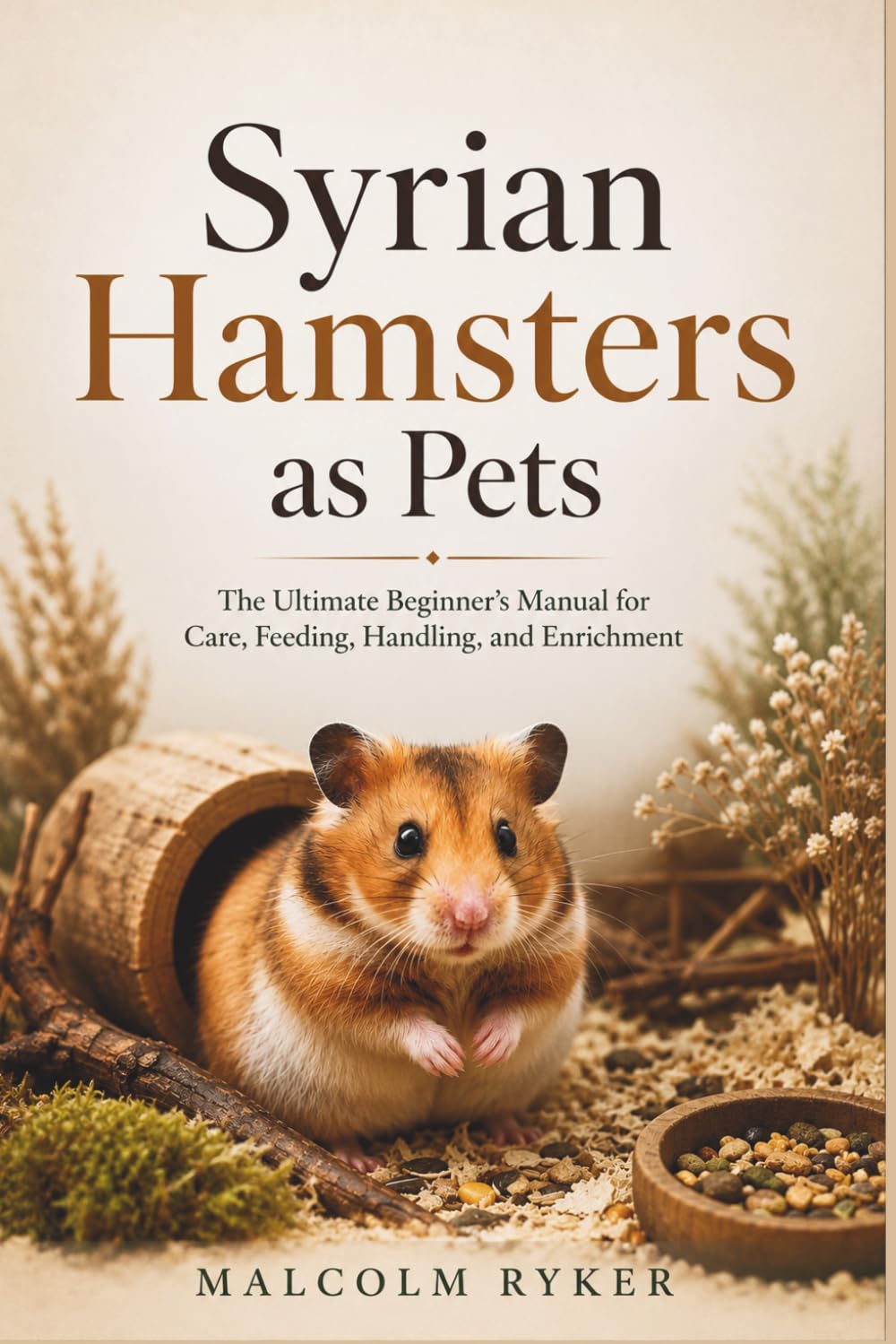 Syrian Hamsters as Pets: The Ultimate Beginner’s Manual for Care, Feeding, Handling, and Enrichment