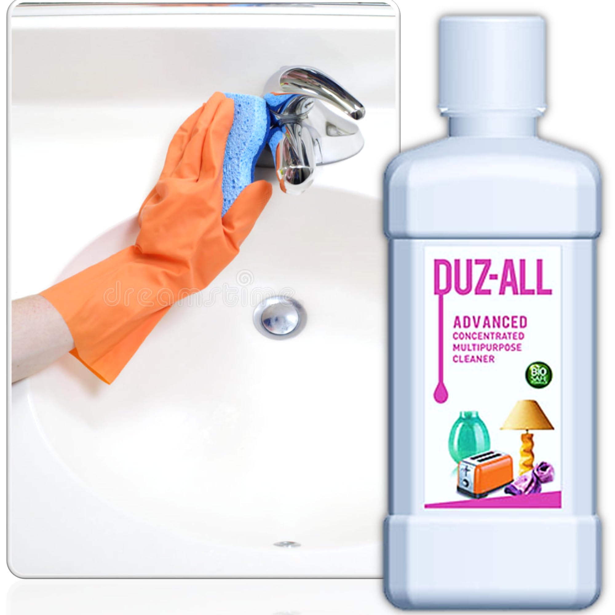 NORTHWOODS Duz All-Modicare Advanced Disinfectant Sprays & Liquids: Multi-Purpose, BioSafe Formula for Concentrated Cleaning of Clothes -
