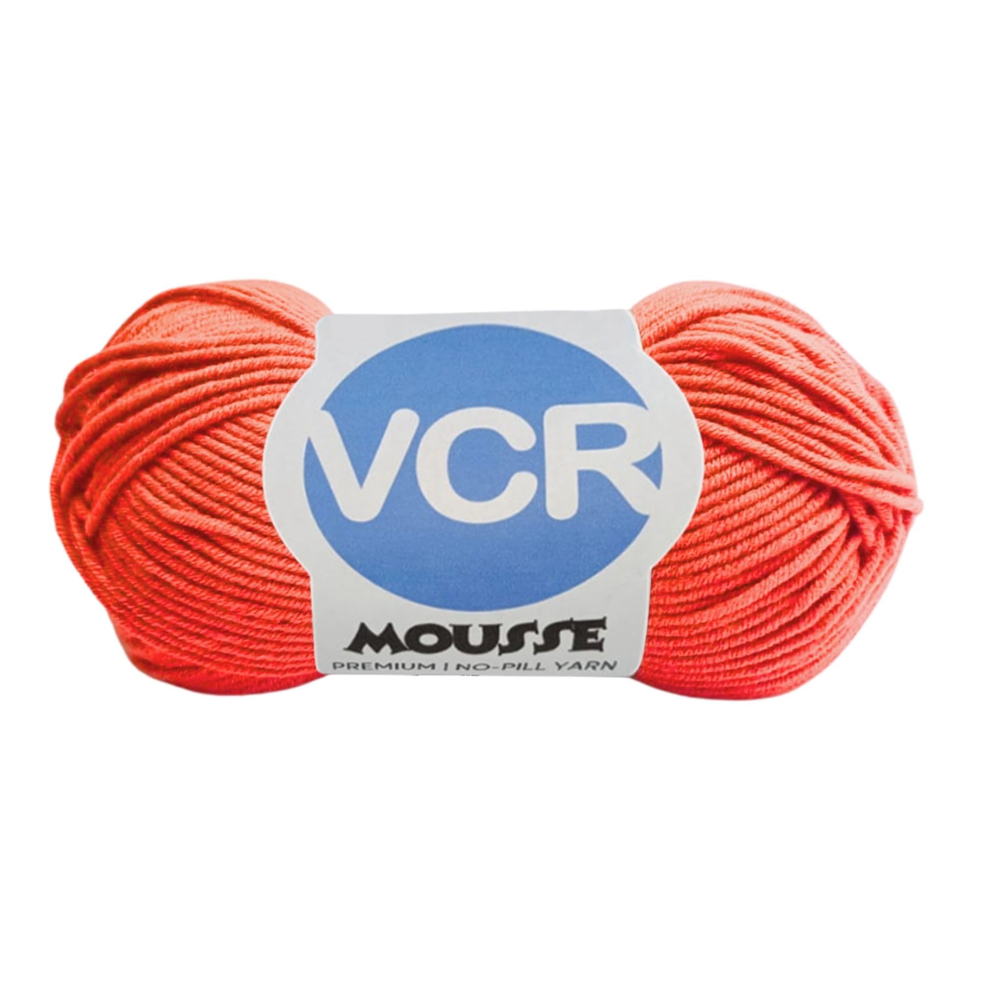 VCR 4ply Neon Orange Yarn, 100 Grams Hank, 190 Meters Length, Acrylic Ball for Crochet and Knitting, Soft Crosia Threads, Pack of 1 Yarn, Suitable for DIY Crafts