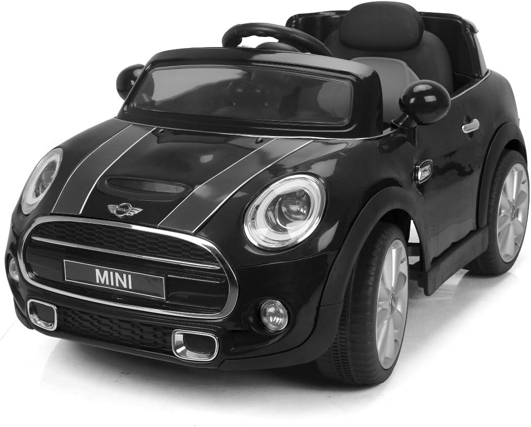 Brunte BMW MINI Cooper Black Battery operated remote controlled openable door with music led light and sound heavy double motor and dual battery