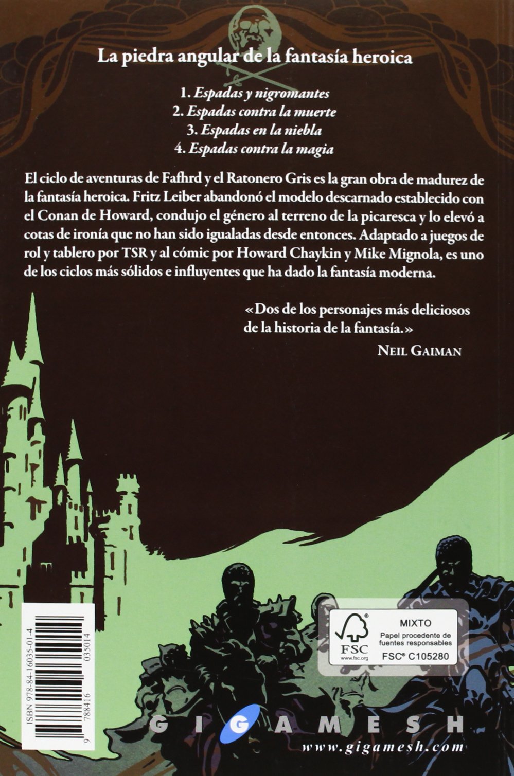 Primer libro de Lanhkmar. Fafhrd y el ratonero gris: 52 (Gigamesh Ficción)