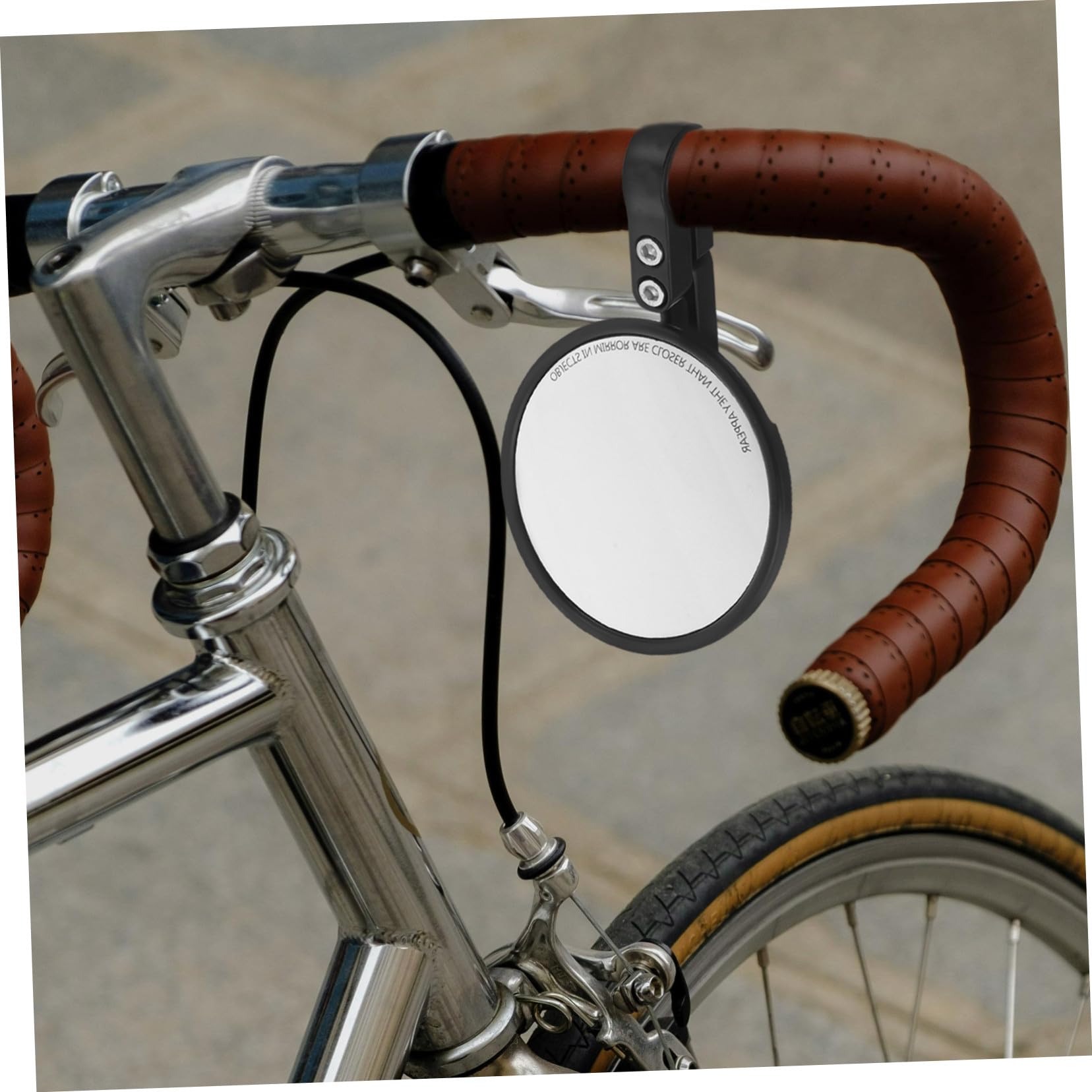 WOONEKY 2 pièces Rétroviseur Réglable pour Guidon Installation Facile Miroir Compact et Compatible Route et Sécurité Renforcée