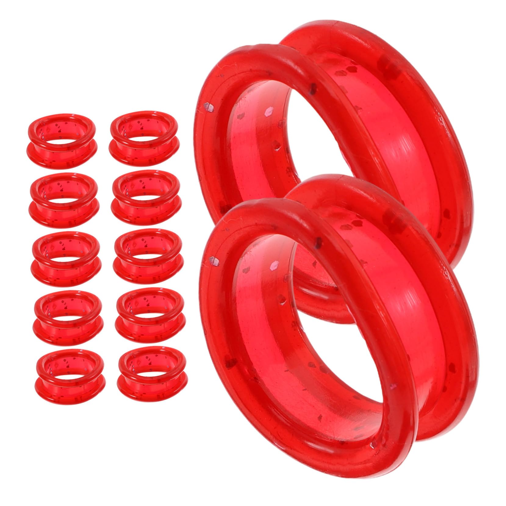 HOLIDYOYO 12pcs Silicone Scissors Finger Rings for Dog Grooming Soft Pet Shears Finger Inserts Grips Thumb Inserts Grooming Shear Accessories