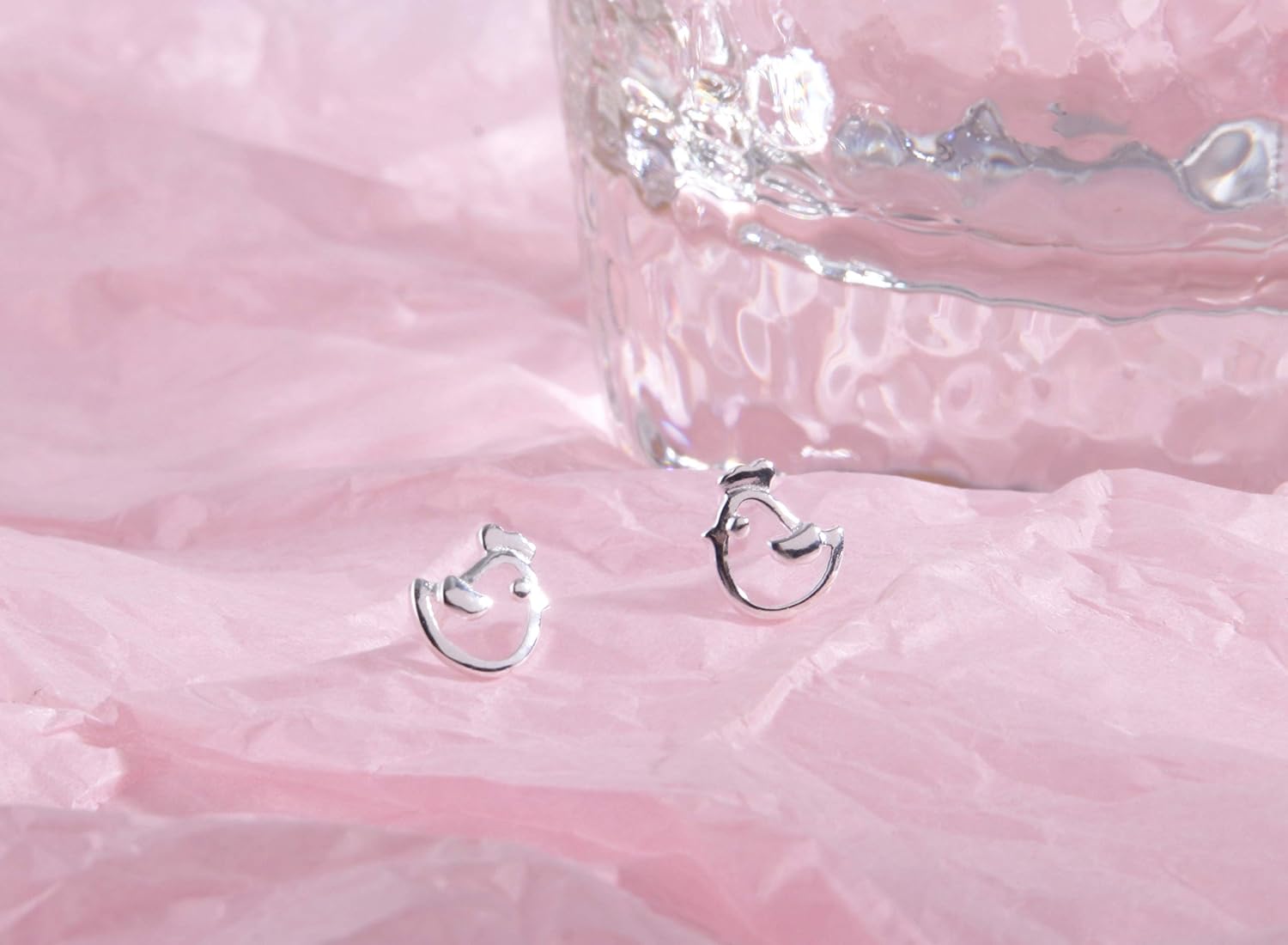 Helen de Lete Lovely Rooster Chicken Sterling Silver Stud Earrings for Women - Image 4