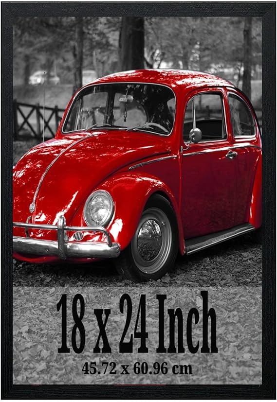 A2Z Home Solutions® Extra Large Poster Frame 18 x 24 Inch Black Frame